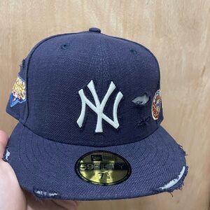 Myfitteds New York Yankees distressed world champions history patches size 7 1/8